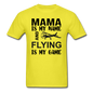 Mama - Flying - White - Unisex Classic T-Shirt - yellow