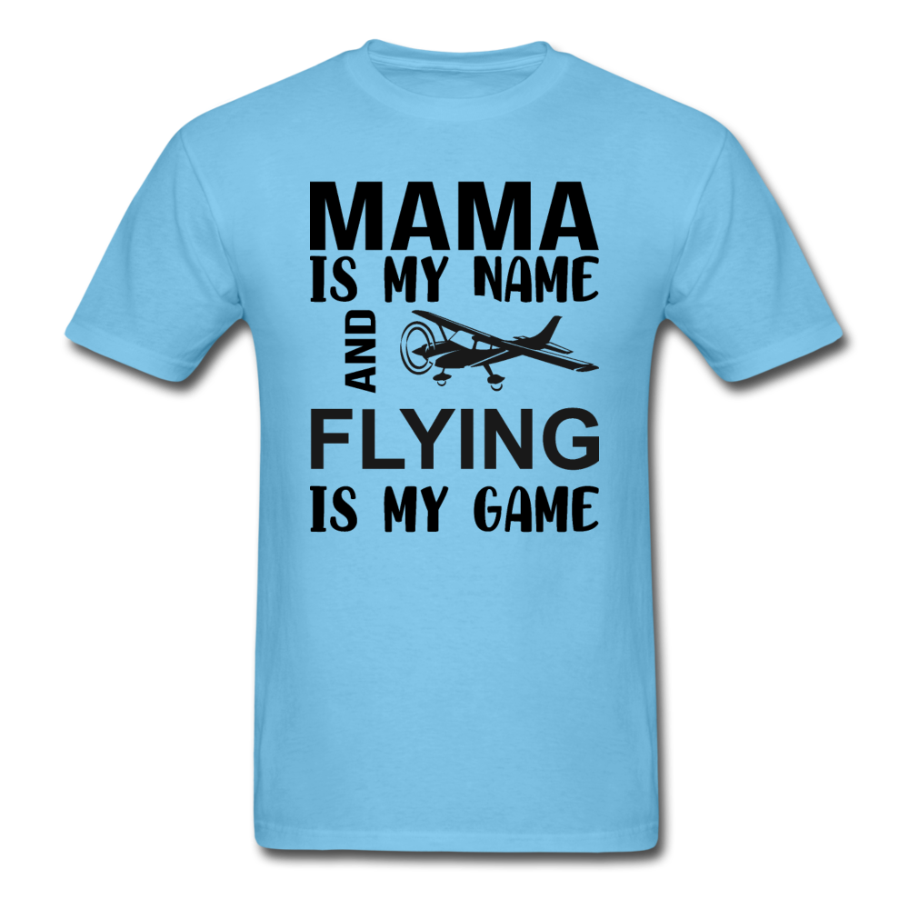 Mama - Flying - White - Unisex Classic T-Shirt - aquatic blue