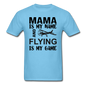 Mama - Flying - White - Unisex Classic T-Shirt - aquatic blue