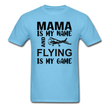 Mama - Flying - White - Unisex Classic T-Shirt - aquatic blue