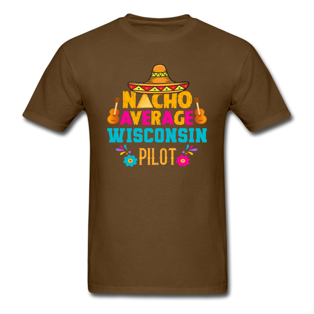 Nacho Average Wisconsin Pilot - Unisex Classic T-Shirt - brown