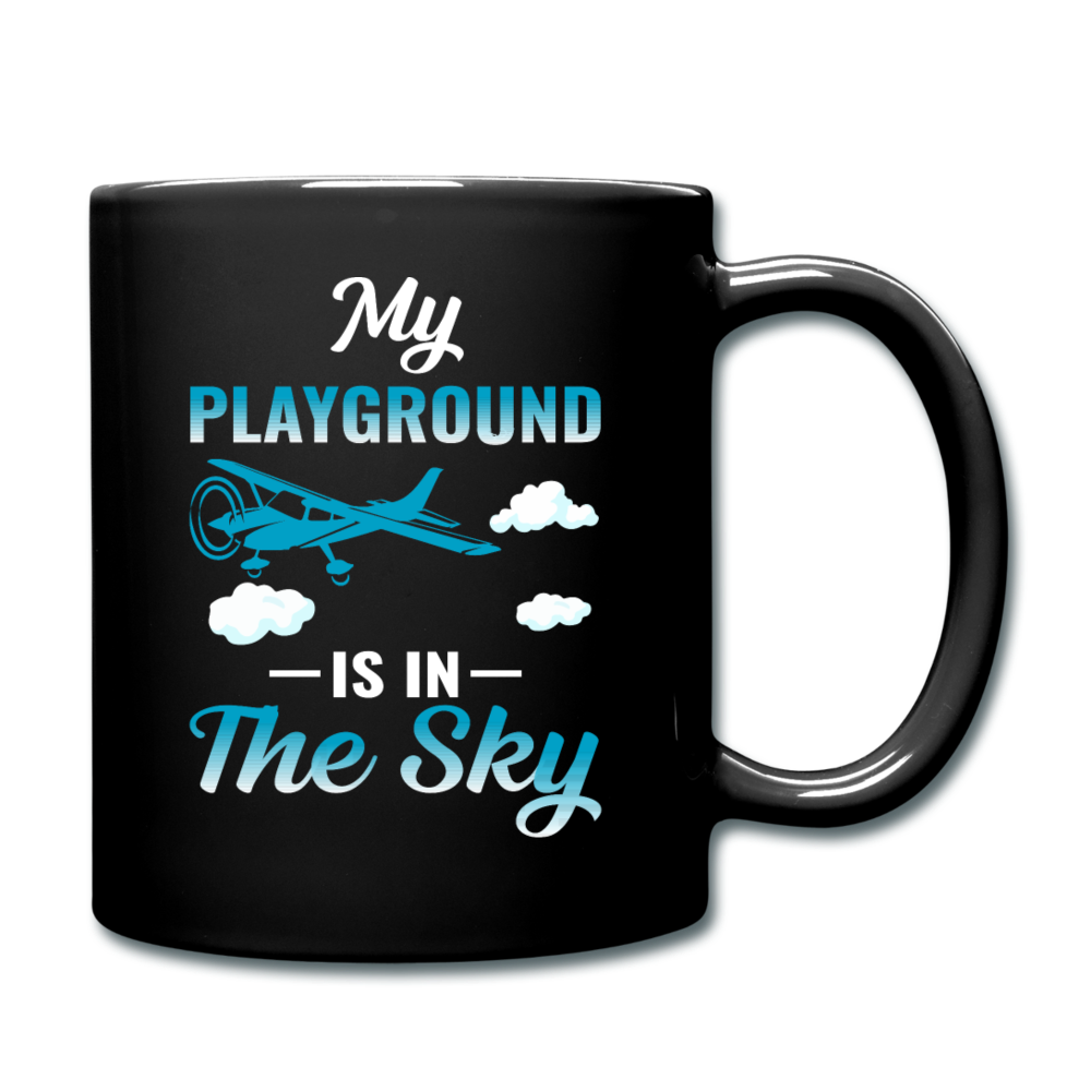 My Playground Is In The Sky - Full Color Mug - black