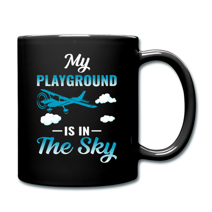 My Playground Is In The Sky - Full Color Mug - black