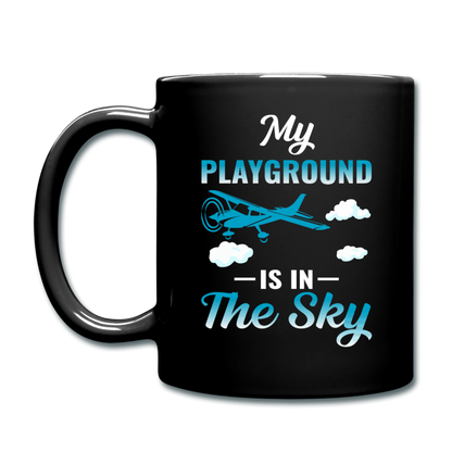 My Playground Is In The Sky - Full Color Mug - black