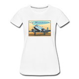 Fly Wisconsin - DC3 - Women’s Premium T-Shirt - white