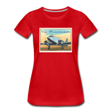 Fly Wisconsin - DC3 - Women’s Premium T-Shirt - red