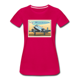 Fly Wisconsin - DC3 - Women’s Premium T-Shirt - dark pink