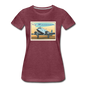 Fly Wisconsin - DC3 - Women’s Premium T-Shirt - heather burgundy