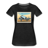 Fly Wisconsin - DC3 - Women’s Premium T-Shirt - charcoal gray