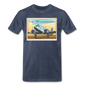 Fly Wisconsin - DC3 - Men's Premium T-Shirt - heather blue