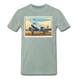 Fly Wisconsin - DC3 - Men's Premium T-Shirt - steel green