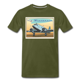 Fly Wisconsin - DC3 - Men's Premium T-Shirt - olive green