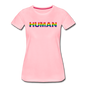 Human - Rainbow - Women’s Premium T-Shirt - pink