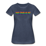 Human - Rainbow - Women’s Premium T-Shirt - heather blue