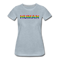 Human - Rainbow - Women’s Premium T-Shirt - heather ice blue