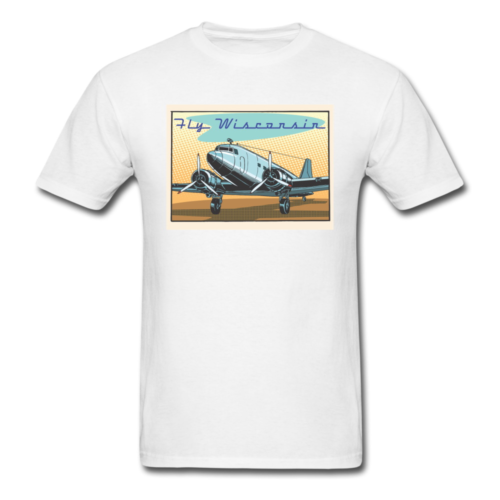 Fly Wisconsin - DC3 - Unisex Classic T-Shirt - white