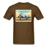 Fly Wisconsin - DC3 - Unisex Classic T-Shirt - brown