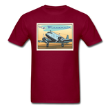 Fly Wisconsin - DC3 - Unisex Classic T-Shirt - burgundy