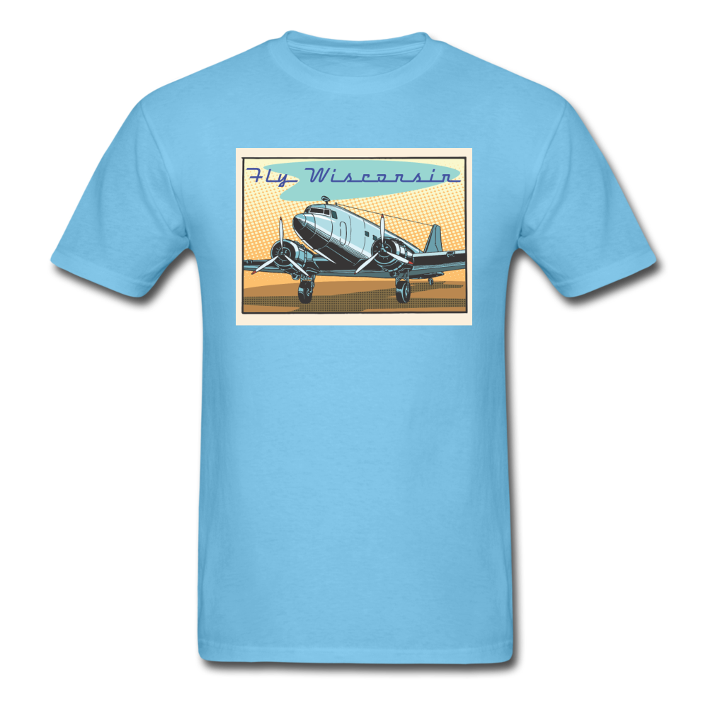 Fly Wisconsin - DC3 - Unisex Classic T-Shirt - aquatic blue