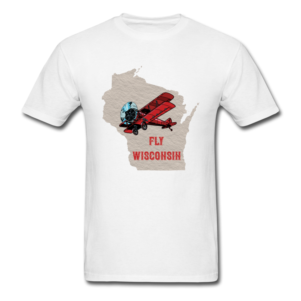 Fly Wisconsin - State - Unisex Classic T-Shirt - white