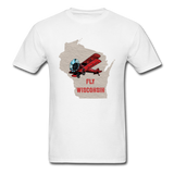 Fly Wisconsin - State - Unisex Classic T-Shirt - white