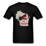 Fly Wisconsin - State - Unisex Classic T-Shirt - black