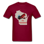 Fly Wisconsin - State - Unisex Classic T-Shirt - burgundy