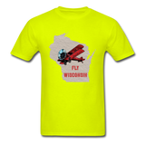 Fly Wisconsin - State - Unisex Classic T-Shirt - safety green