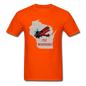 Fly Wisconsin - State - Unisex Classic T-Shirt - orange