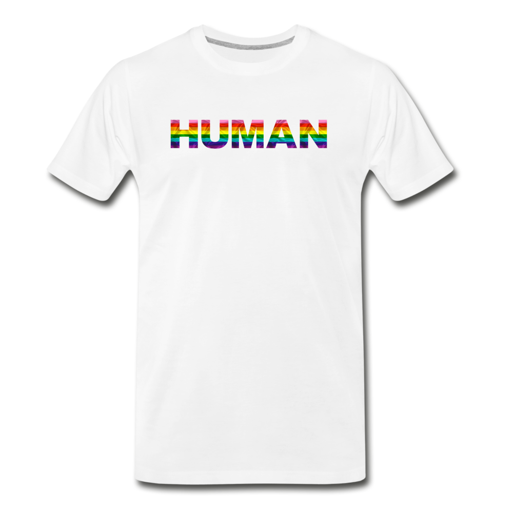 Human - Rainbow - Men's Premium T-Shirt - white