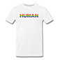 Human - Rainbow - Men's Premium T-Shirt - white