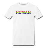 Human - Rainbow - Men's Premium T-Shirt - white
