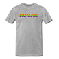 Human - Rainbow - Men's Premium T-Shirt - heather gray