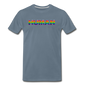 Human - Rainbow - Men's Premium T-Shirt - steel blue