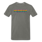 Human - Rainbow - Men's Premium T-Shirt - asphalt gray