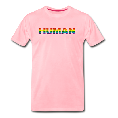 Human - Rainbow - Men's Premium T-Shirt - pink