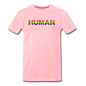 Human - Rainbow - Men's Premium T-Shirt - pink