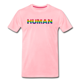 Human - Rainbow - Men's Premium T-Shirt - pink