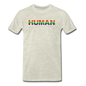 Human - Rainbow - Men's Premium T-Shirt - heather oatmeal