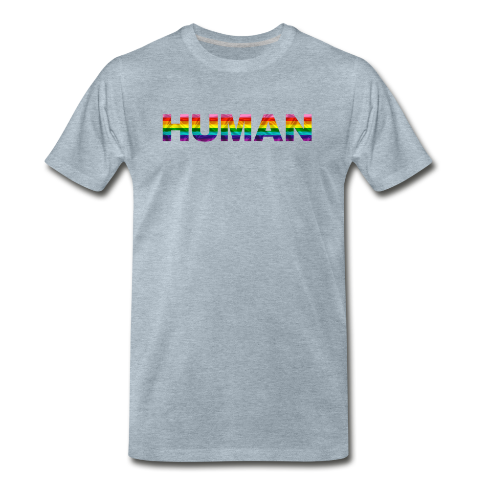 Human - Rainbow - Men's Premium T-Shirt - heather ice blue