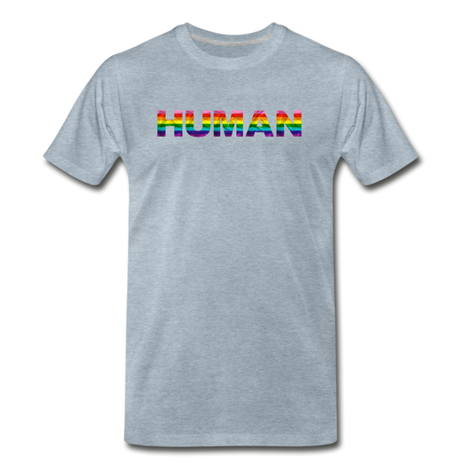 Human - Rainbow - Men's Premium T-Shirt - heather ice blue