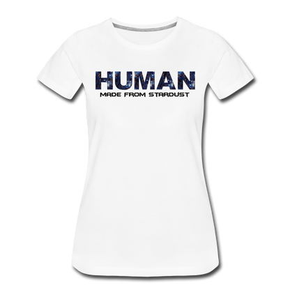 Human - Stardust - Women’s Premium T-Shirt - white