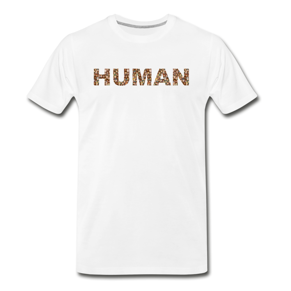 Human - People - Men's Premium T-Shirt - white