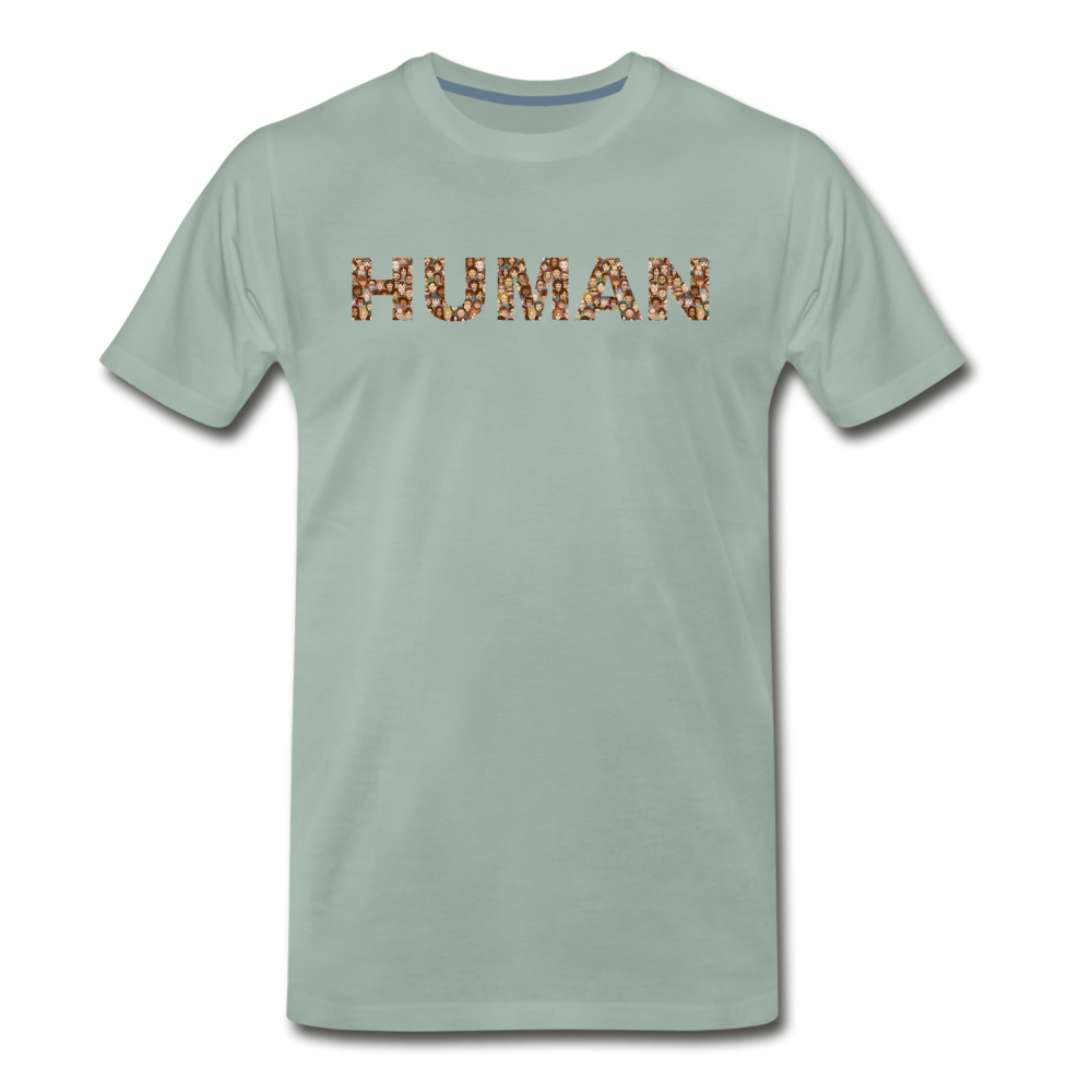 Human - People - Men's Premium T-Shirt - steel green