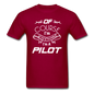 Of Course I'm Awesome - Pilot - White - Unisex Classic T-Shirt - dark red