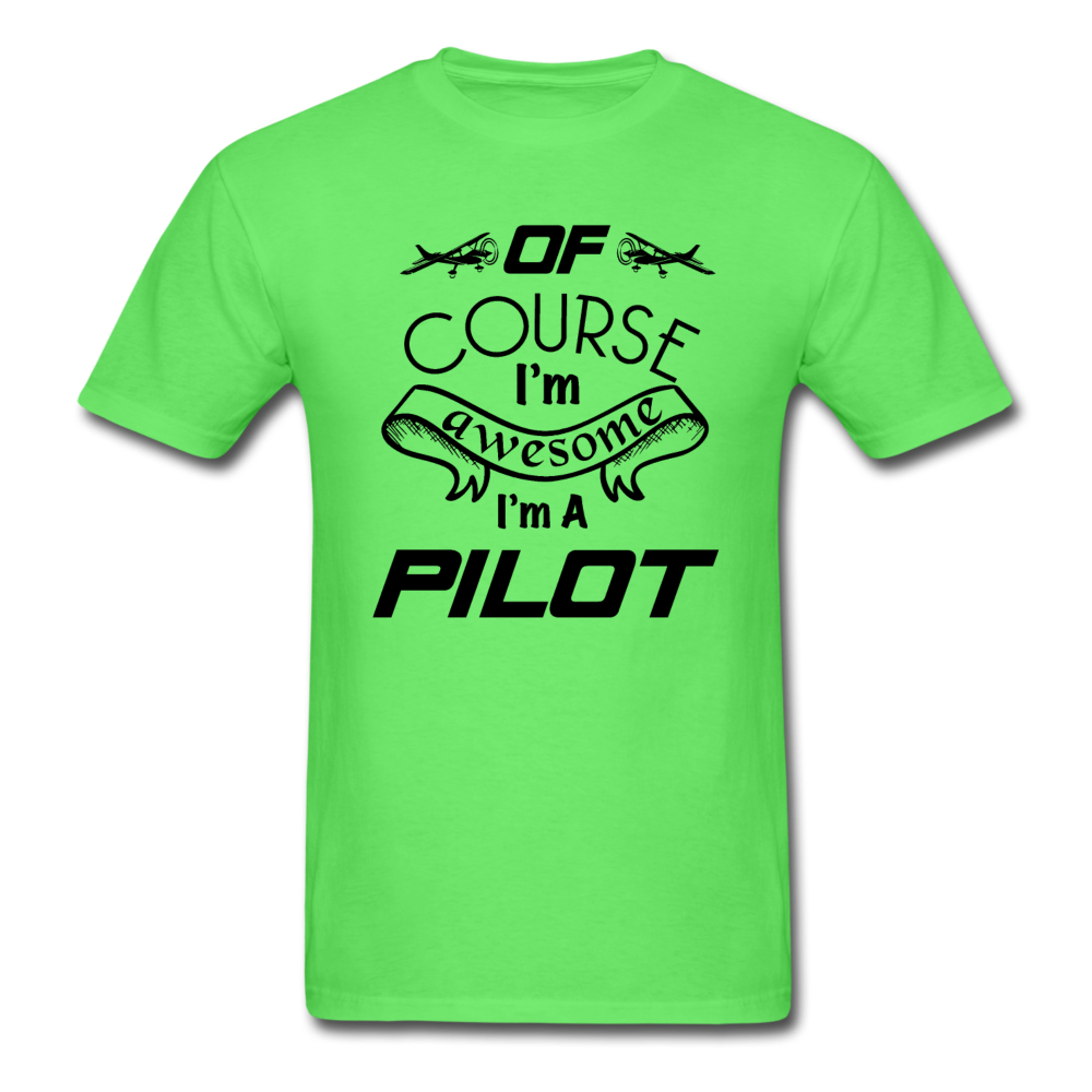 Of Course I'm Awesome - Pilot - Black - Unisex Classic T-Shirt - kiwi