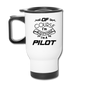 Of Course I'm Awesome - Pilot - Black - Travel Mug - white