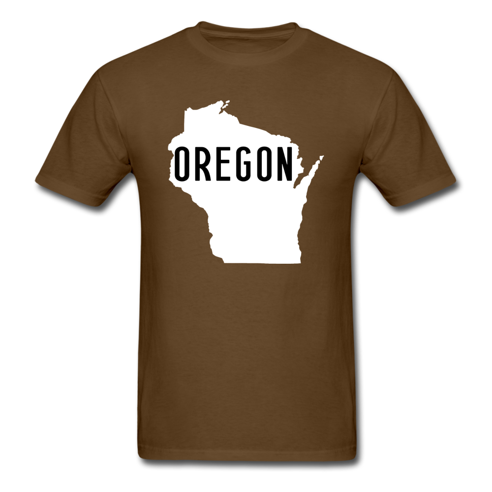 Oregon Wisconsin - State - White - Unisex Classic T-Shirt - brown