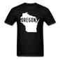 Oregon Wisconsin - State - White - Unisex Classic T-Shirt - black