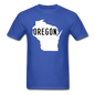 Oregon Wisconsin - State - White - Unisex Classic T-Shirt - royal blue